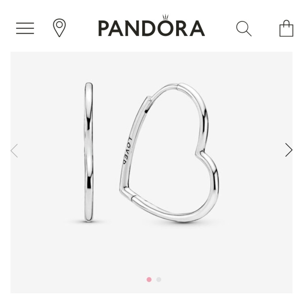 Asymmetrical Heart Hoop Earrings